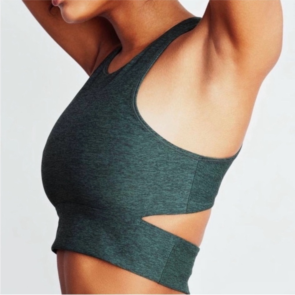 Outdoor voices slashback crop top